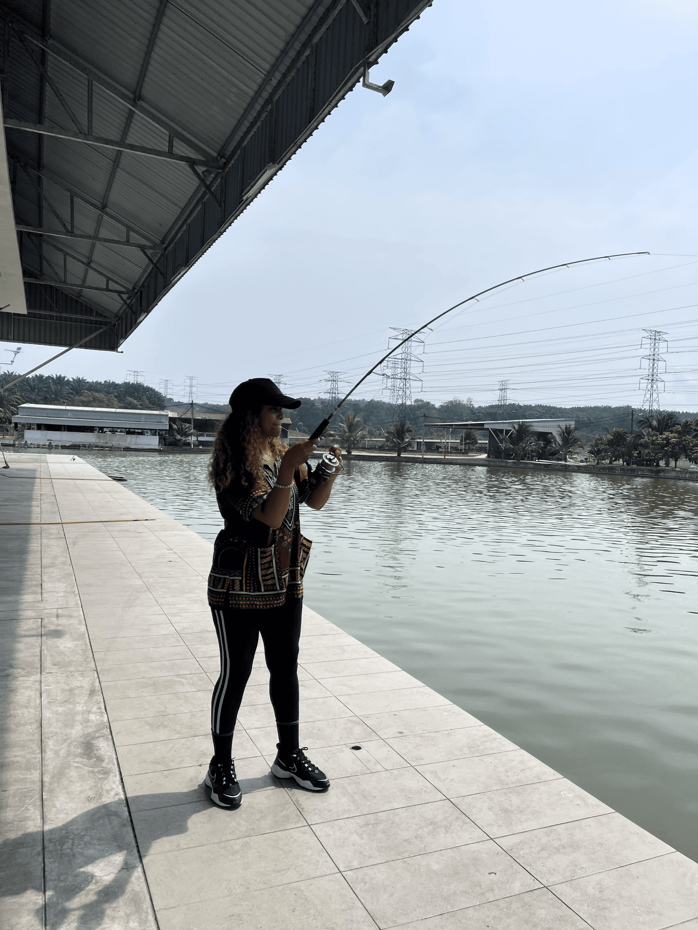 Heavy gear is ideal for first timers and makes it much easier to control the fish here.
